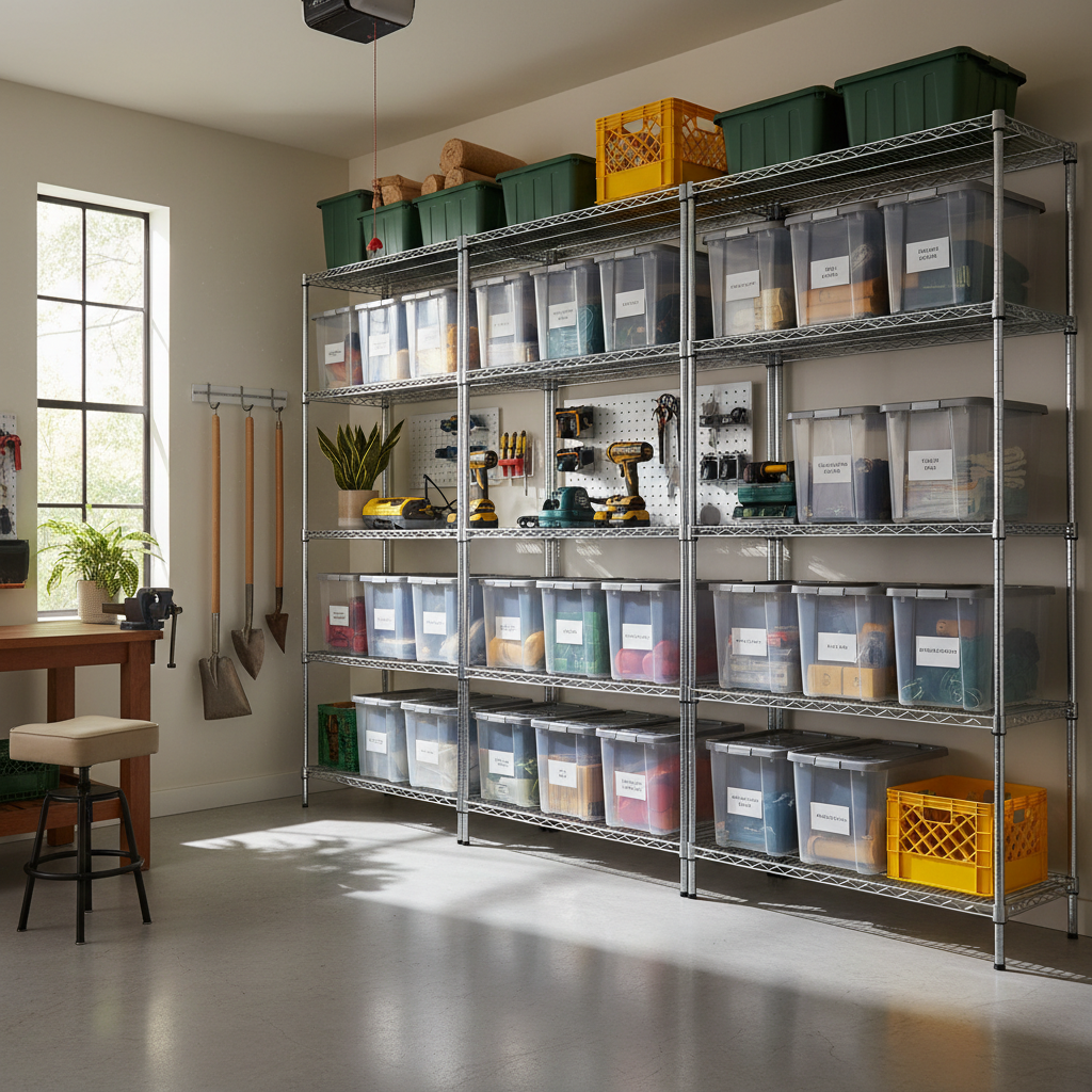 From Cluttered Chaos to Organized Calm: A Step-by-Step Heavy Duty Steel Wire Shelving Unit Garage Guide for Homeowners