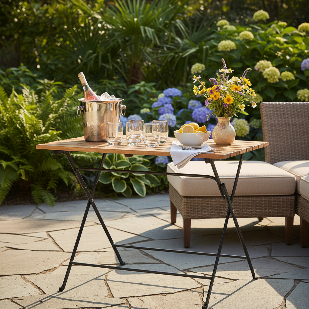 From Bare Backyard to Beautiful Bash: A Step-by-Step Portable Folding Bar Table Home Entertaining Setup Guide for Weekend Hosts