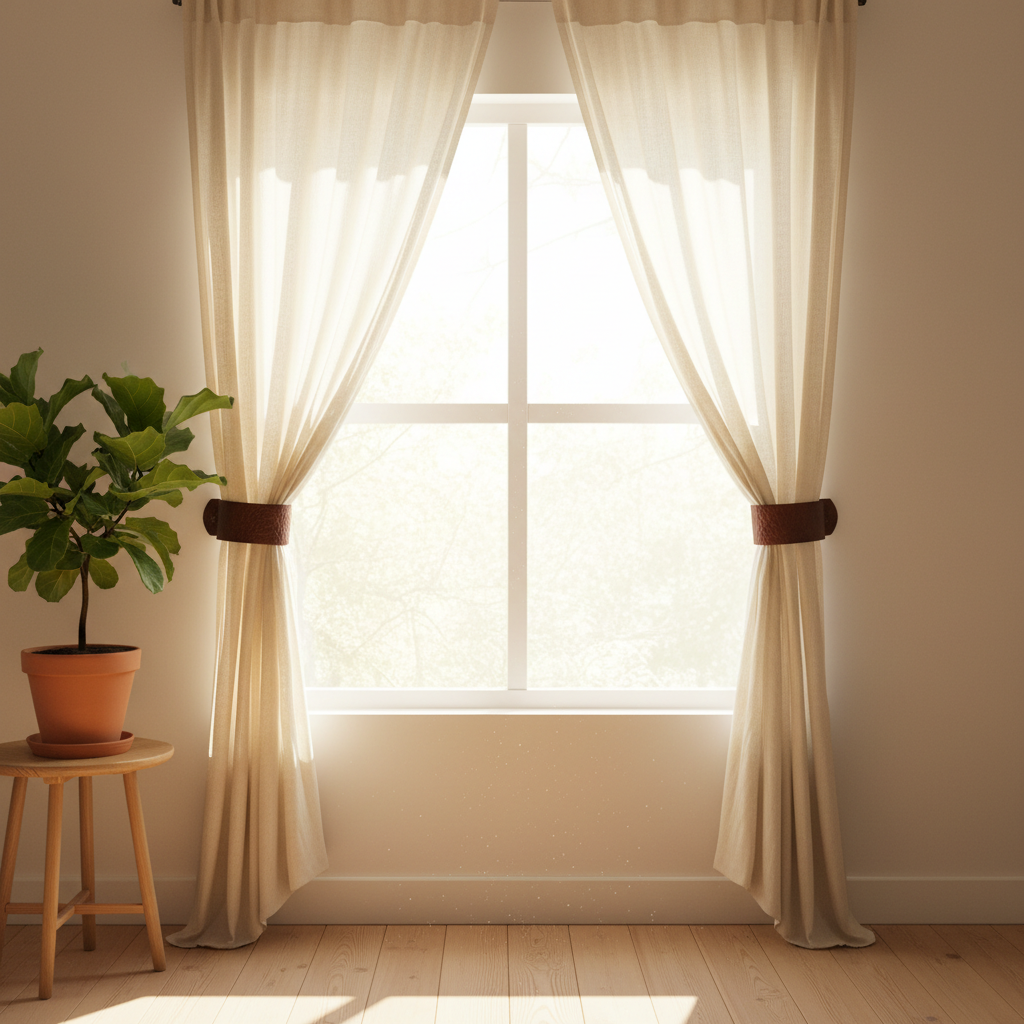 Magnetic Curtain Tieback Window Treatment Styling Bought in Spring, Tested in Summer: The Light Creep Nobody Plans For