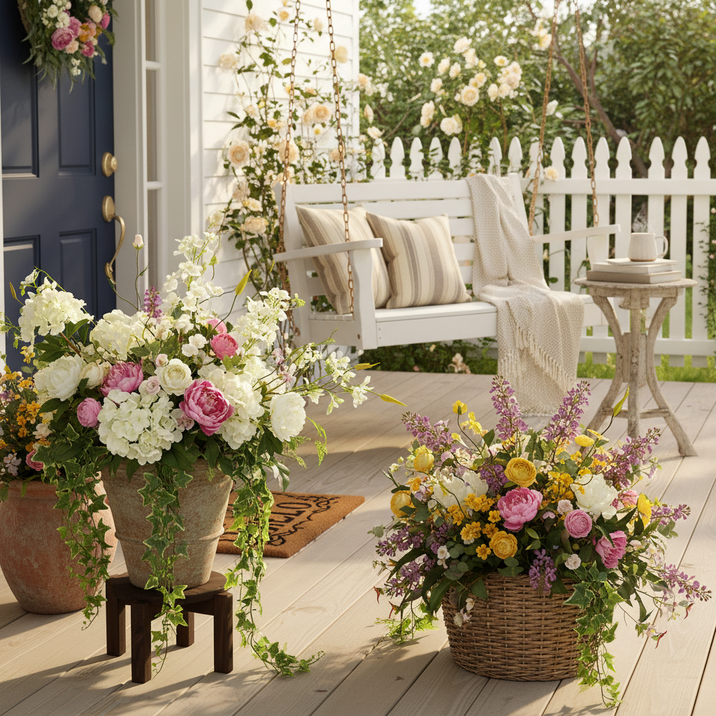 Wilting Curb Appeal in Spring Porch Styling: Fix the Display, Skip the Real Flowers