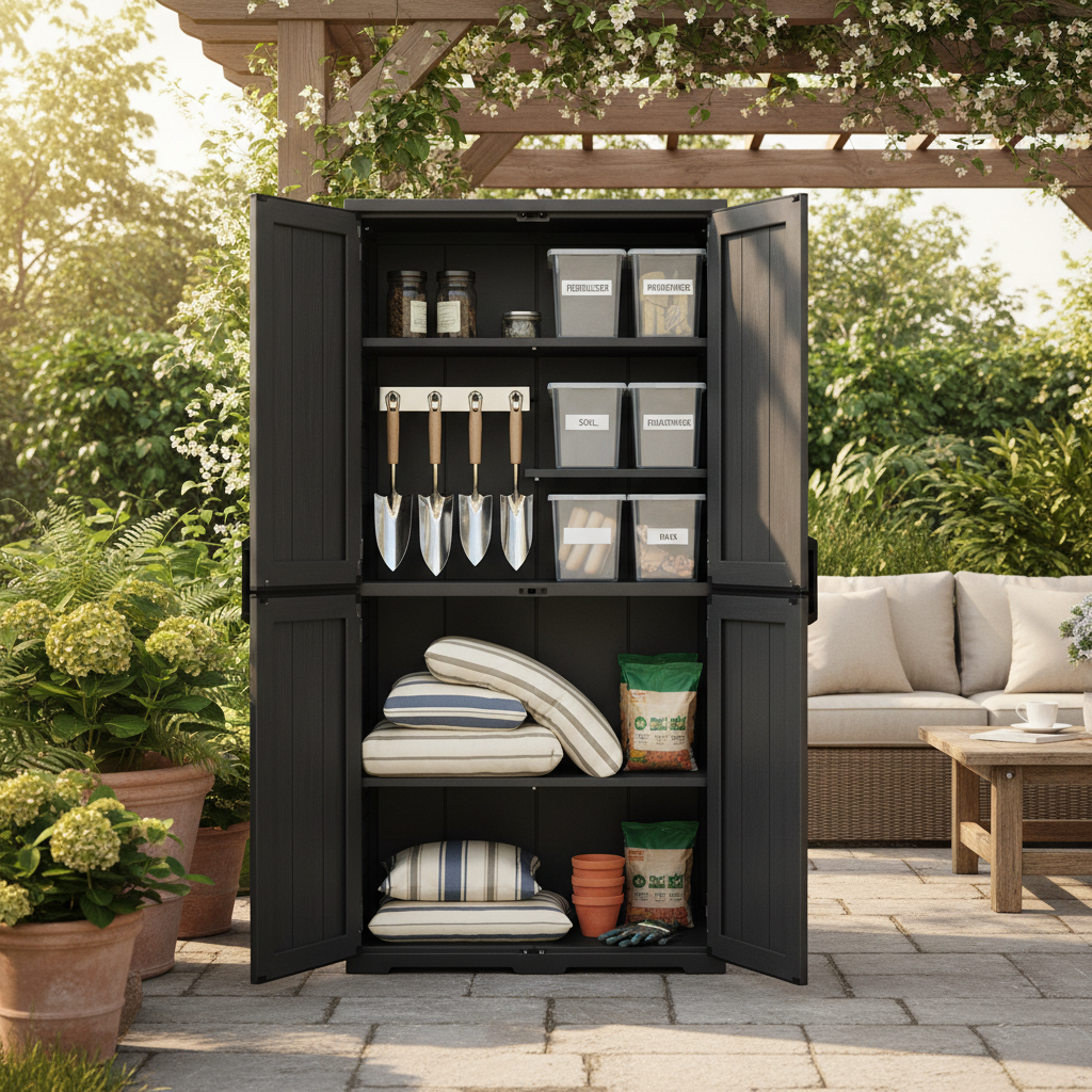 When Backyard Clutter Creeps Back Every Season: A Practical Guide to Outdoor Storage Cabinet Organization Ideas That Actually Stick