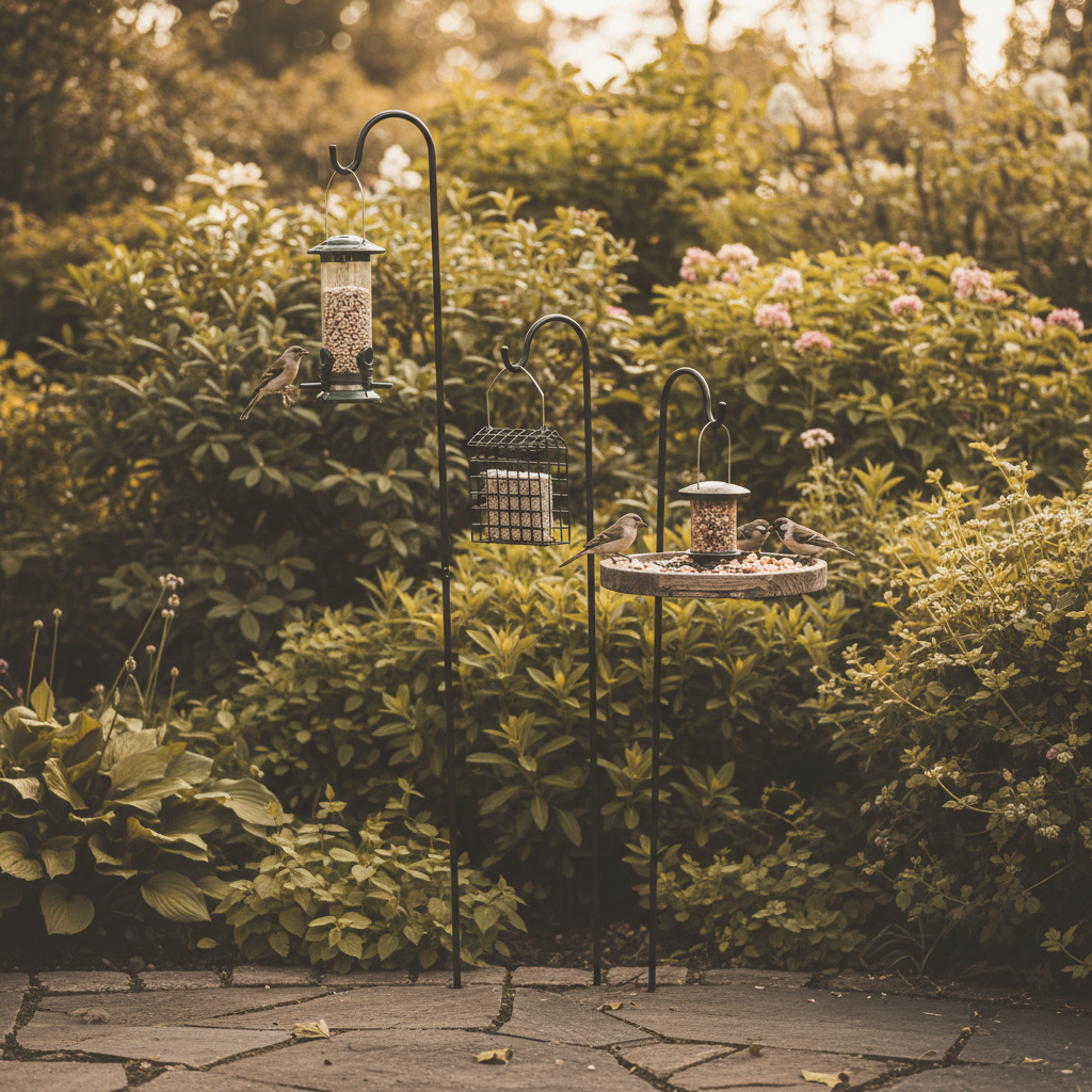 What Separates a Thoughtful Shepherd Hooks Garden Bird Feeder Display from a Tangled Mess of Poles