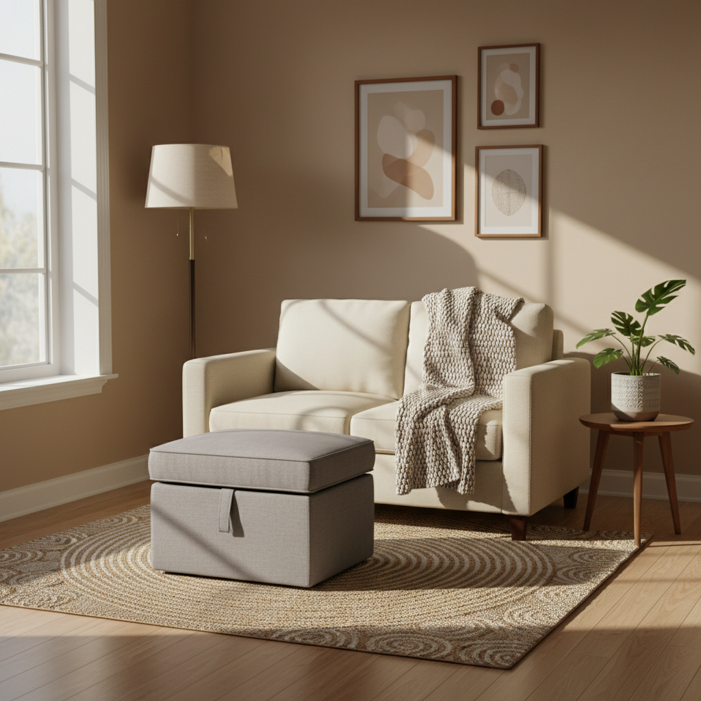 Why Small Living Rooms Always Feel Cluttered — and How a Foldable Ottoman Footrest Changes the Equation