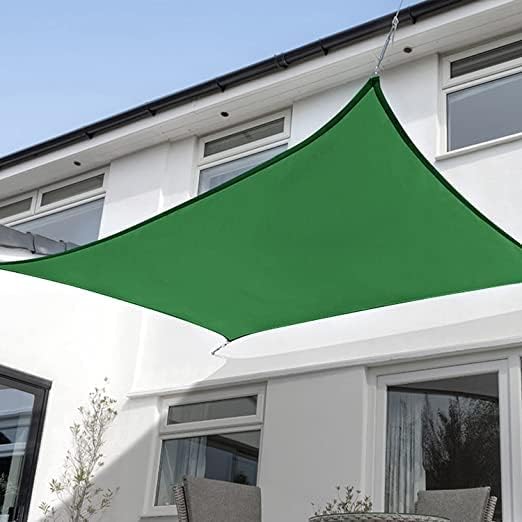 KANAGAWA 14'X15' Dark Green Custom Size Sun Shade Sail Rectangle UV Block by KANAGAWA