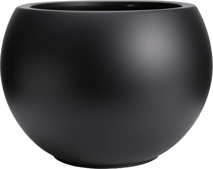 10 H x 14" Dia Round Fiberstone Planter by Panlaolao