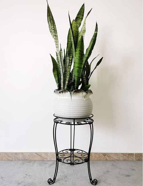 11.8 inches Diameter Tall Metal Plant Stand - Image 2