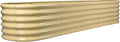 Land Guard 8×2×1.5ft Galvanized Raised Garden Bed Kit, Raised Garden Boxes by LandGuard