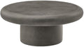 Modway Argos Round Concrete Coffee Table in Gray by Modway