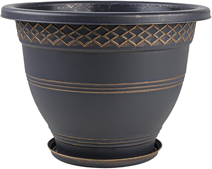 6 Pack 8 Inch Plant Pots, Plastic Flower Pot - Image 8