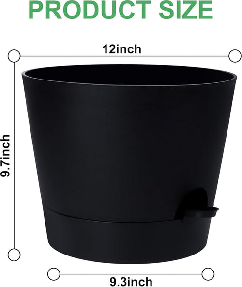 12 Inches Indoor Self Watering Planters - Image 2