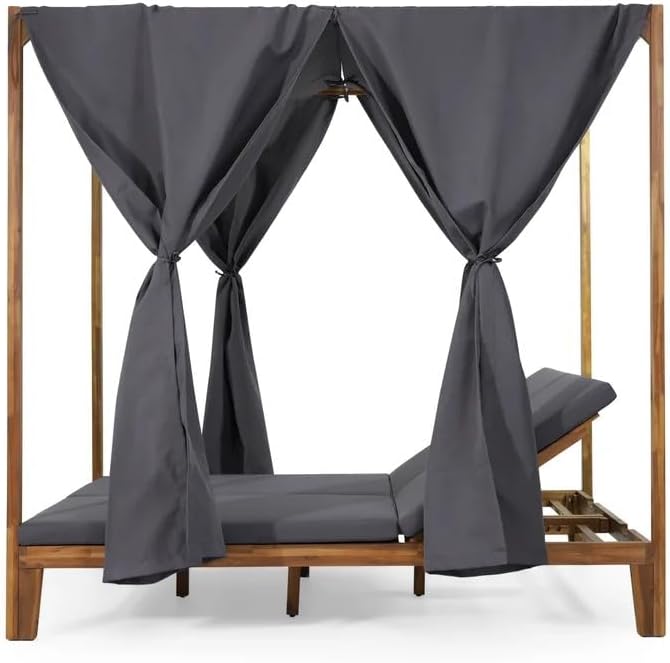 Merax Outdoor Sofa Bed for Patio, Patio Outdoor Canopy Daybed - Image 5
