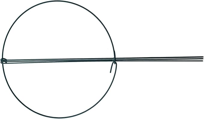 Plant Cages Supports Set of 5 Steel Peony Rings 14 x 24 Inch
