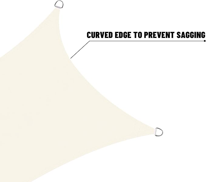 LOVE STORY Right Triangle 8'x8'x11.3' Waterproof Sun Shade Sail Canopy UV Block - Image 8