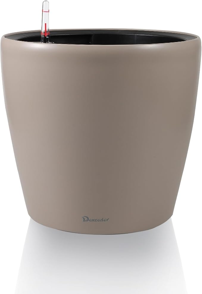 Dexceder 11x10 Inches Self Watering Planter Indoor Outdoor, Inner Pot Design by Dexceder