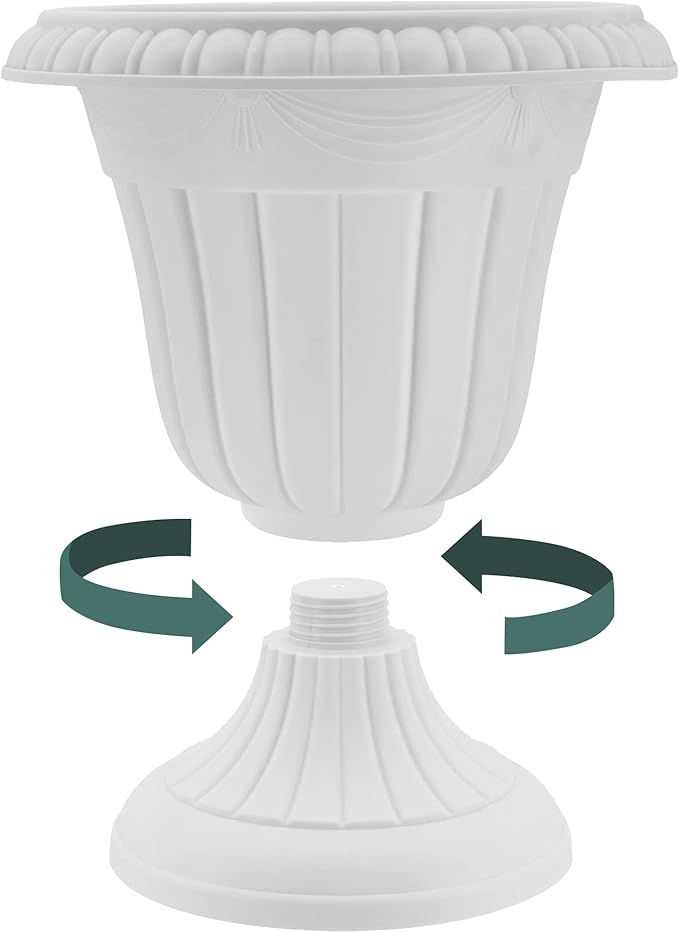 Arcadia Garden Products PL20TP Classic Traditional Plastic Urn Planter - Image 5