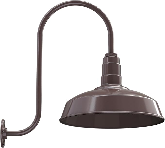 Wall Light, 16-Inch Dark Bronze Farmhouse Outdoor Fixture