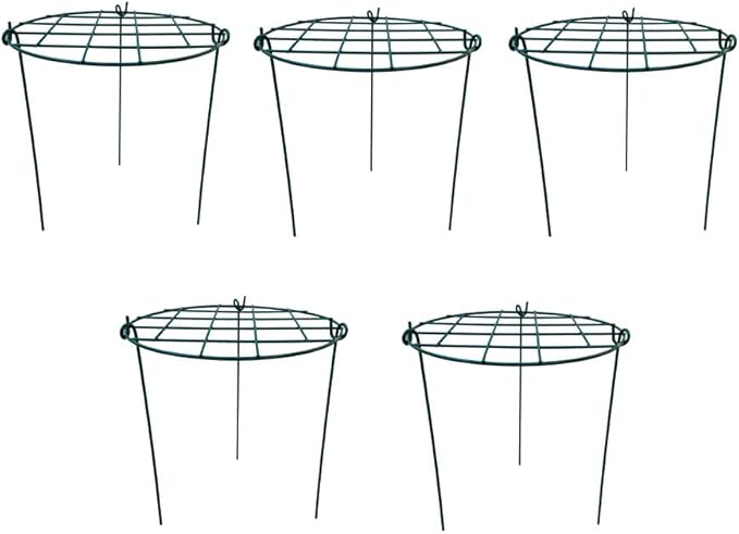 Plant Cage Supports 5 Pack, 16 Inch Alloy Steel Hook Top Plant Braces
