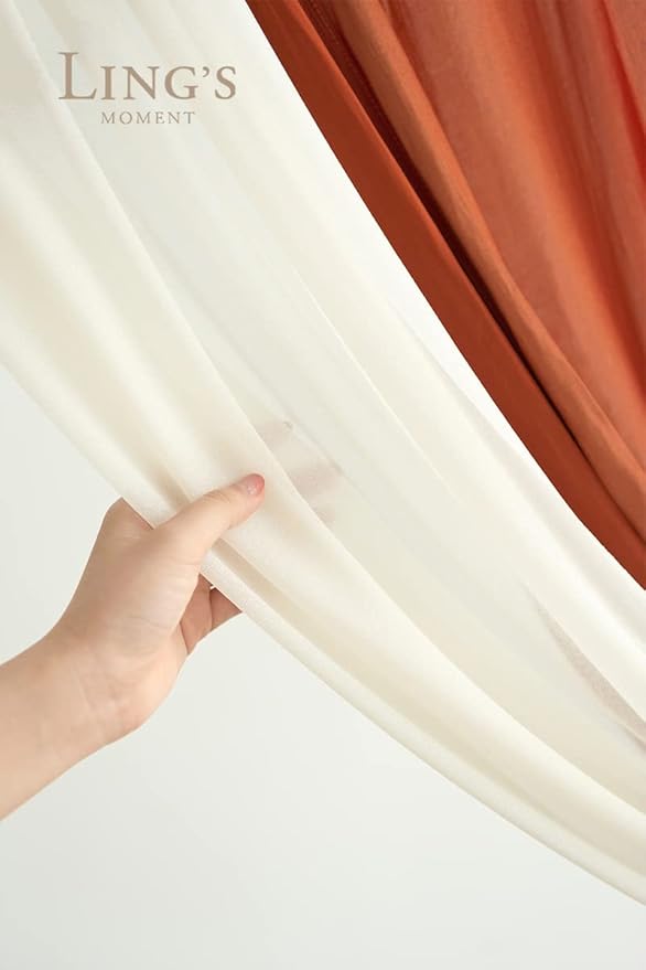 Artificial Flowers Kit for Wedding Arch, Terracotta Silk Swags and Drapes