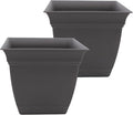 The HC Companies 10 Inch Eclipse Square Planter Pots by TheHCCompanies