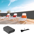 LOVE STORY Custom Size 3.3'x19' Dark Grey Balcony Privacy Screen, UV Block by LOVESTORY