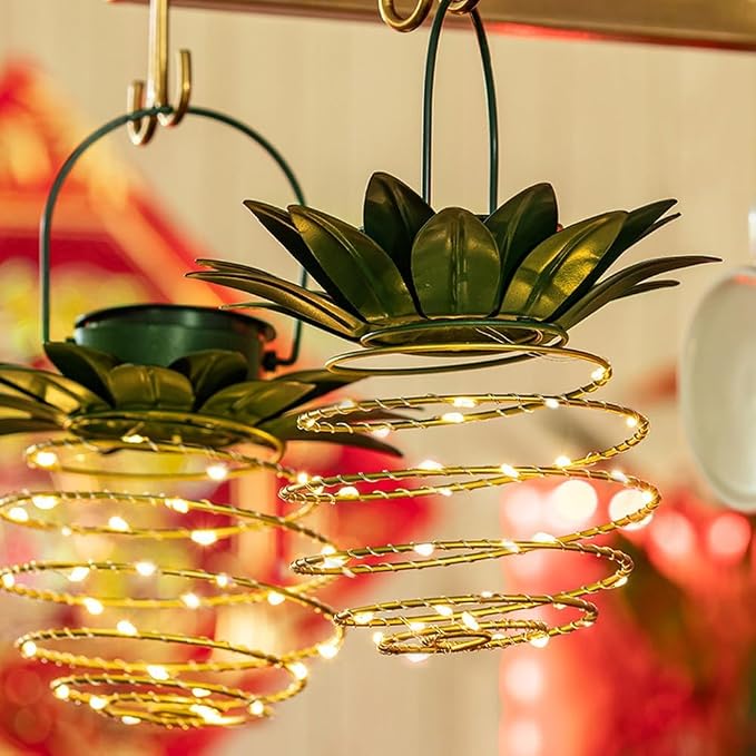 4 Pack Outdoor Solar Hanging Lantern Lights - Image 3