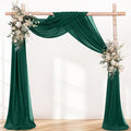 Outdoor Curtains: Emerald Chiffon Arch Draping, 29 in x 6 Yd Precut