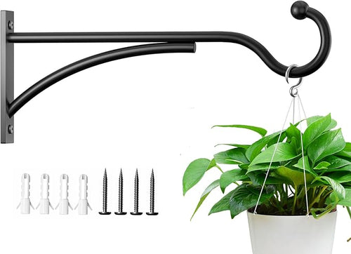 11 Inch Heavy Duty Plant Hangers Outdoor, Metal Plant Brackets by saffruff