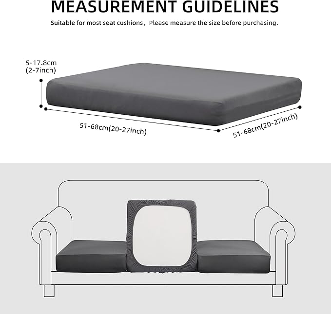 Sofa Covers for Patio Furniture, 14-Piece Stretch Cushion Set