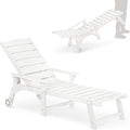 LUE BONA Outdoor Chaise Lounge, HDPS Chaise Lounger, 5 Positions Adjustable by LUEBONA