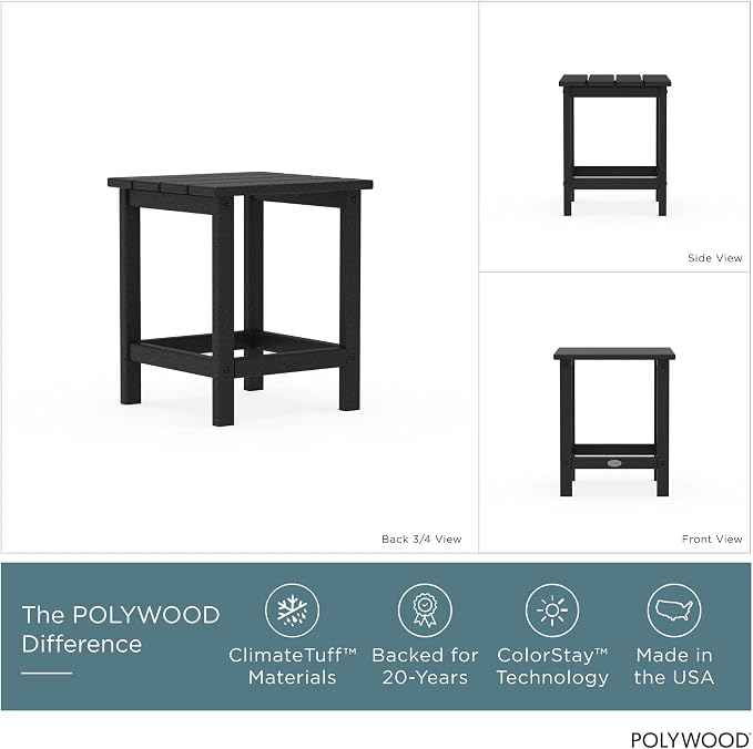 POLYWOOD Long Island 18" Side Table - Image 2