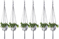 ELANE 6PCS Macrame Plant Hanger Indoor Hanging Planter Basket Decorative by ELANE