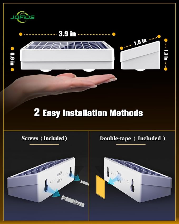 Solar Fence Lights 12 Pack, 50 Lumens Outdoor Fence Solar Lights - Image 5