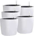 KINJOEK 5 Packs 7 Inch Self Watering Pot by KINJOEK