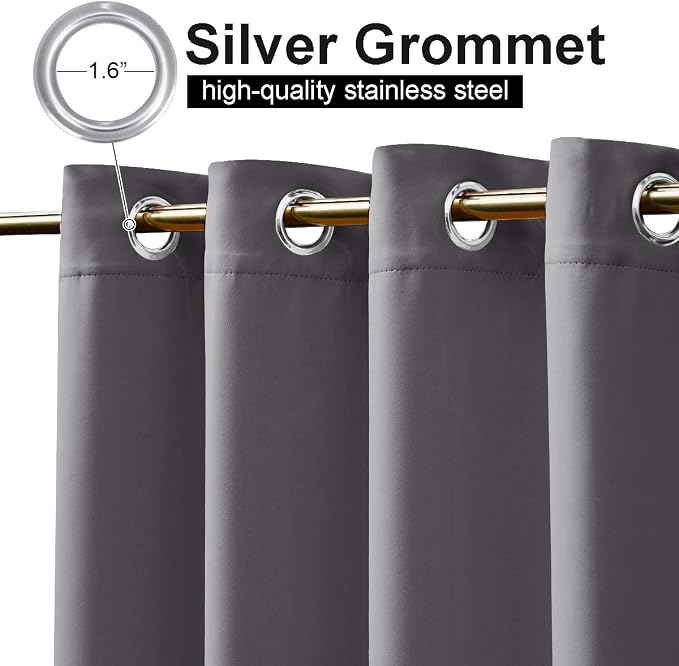 NICETOWN Heavy Weighted Outdoor Curtain Waterproof & Windproof, Thermal - Image 2