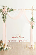 Artificial Flowers Wedding Arch Kit, Blush & Cream Foam and Silk, Set of 4