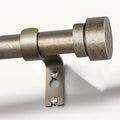 Retro Silver Curtain Rods for Windows 48 to 84 Inches Adjustable Length Heavy by Unknown