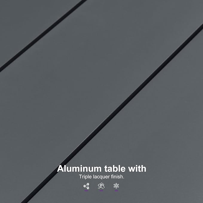 PURPLE LEAF Outdoor Dining Set for 12 All-Weather 14 Pieces Patio Aluminium - Image 6