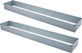 2 Pack 12x2x1FT Galvanized Raised Garden Beds Kit Outdoor Metal Gardening by Meberam