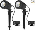 Spotlight Outdoor – 120V Plug-in, 2700K Warm White LED Landscape Spot Lights by Holeva