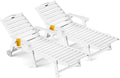 Outdoor Chaise Lounge Chair Set of 2, Patio Lounge Chairs by CIOKEA