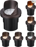 LEONLITE Dia. 4 Inch 5CCT Well Lights Landscape LED In Ground, Shielded Top by LEONLITE