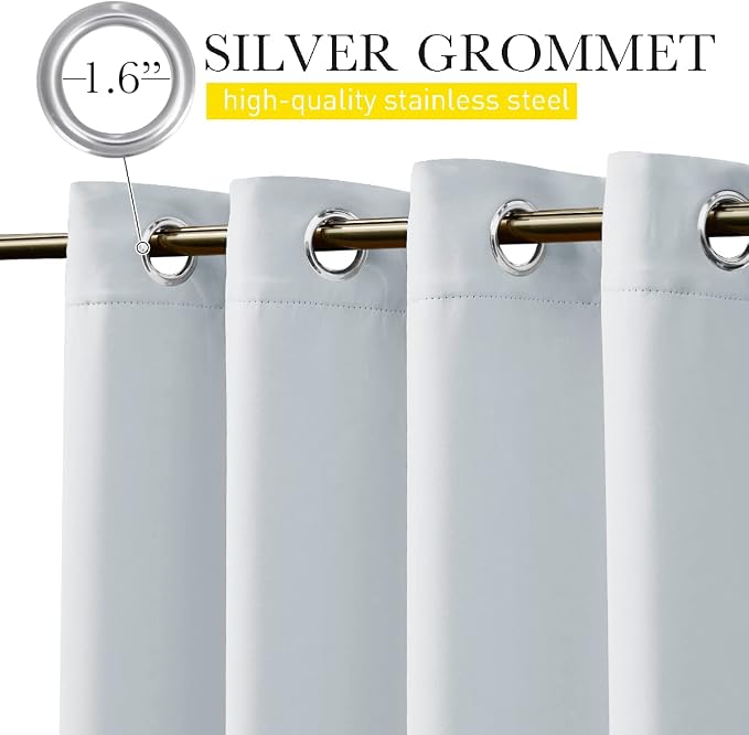 NICETOWN 2 Panels Outdoor Curtains Waterproof Extra Long 95" - Image 2