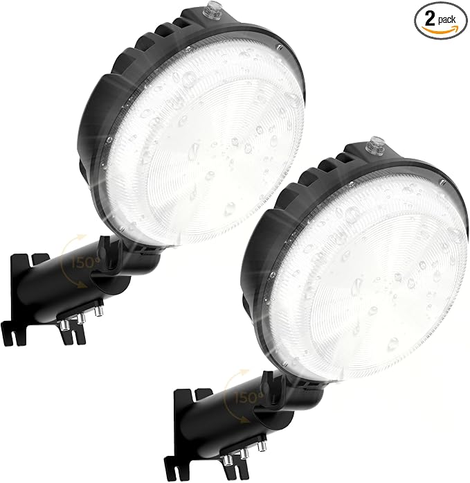 LED Barn Light 2 Packs, 150W 20000LM Yard Area Lights Dusk to Dawn Outdoor by ToberichUltraBrightLight
