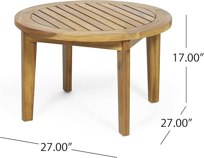 Solano Outdoor Circular Coffee Table - Image 2