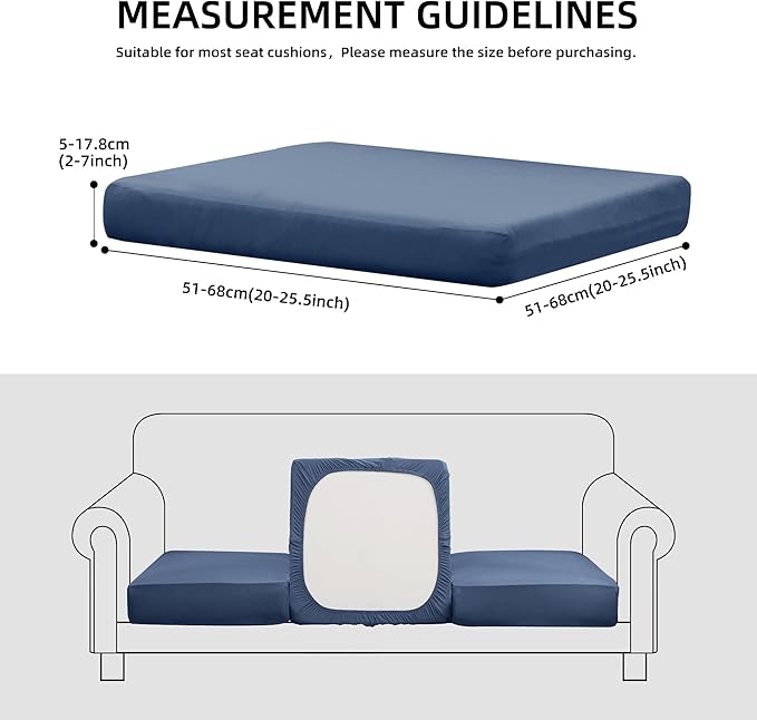 Sofa Covers, Stretch Patio Cushion Slipcovers, 8-Piece Set