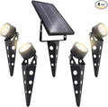 Solar Outdoor Spotlight Legacy 50X 4PK, Garden Landscape Yard Pathway Light by SolarLightMart