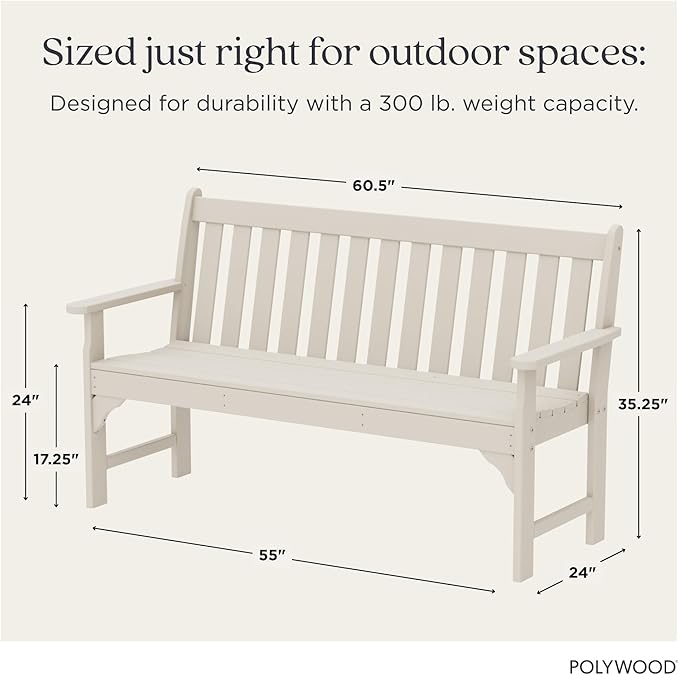 POLYWOOD Vineyard 60-Inch Bench - Image 3