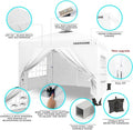 Canopy Tent 10x10 Pop-Up Gazebo with Sidewalls, Roller Bag