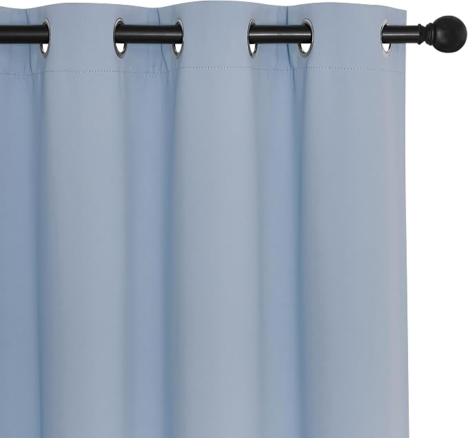 NICETOWN Vintage Blue Blackout Curtain - Image 7