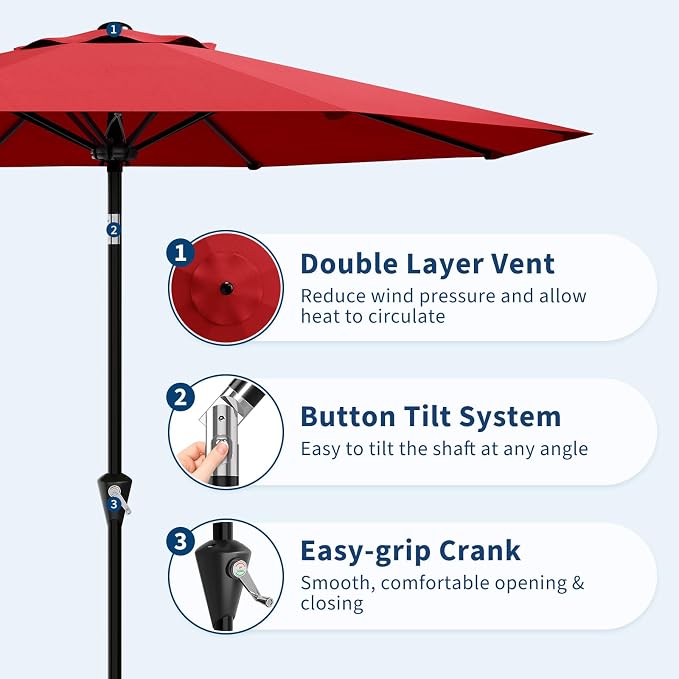 Garvee 10FT Patio Umbrella - Image 4